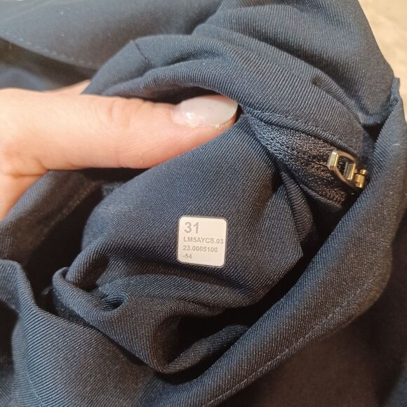 Lululemon Relaxed-Tapered Smooth Twill Trouser Blue LM5AYCS Size 31"x 27" Preppy - Picture 7 of 8